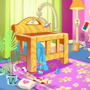 Baby Doll House Cleaning Game